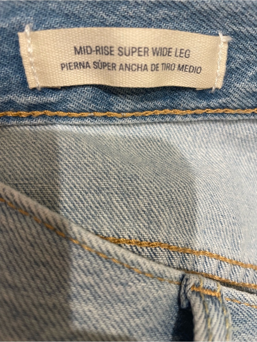 Universal Thread Mid-Rise Super Wide Leg Jeans Light Wash Size 6R - Picture 11 of 12